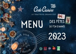 Menu 2023 traiteur Code Cuisine