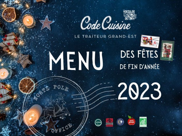 Menu 2023 traiteur Code Cuisine