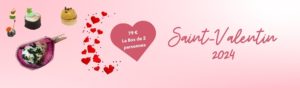 Banière traiteur saint valentin